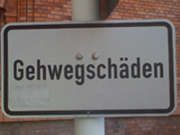 Hinweisschild in Berlin