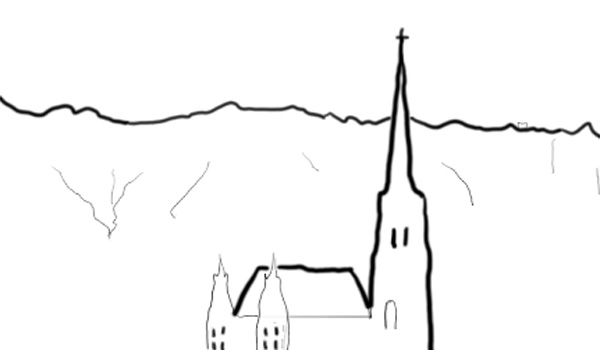 Wiener Kirche vor Nordkette